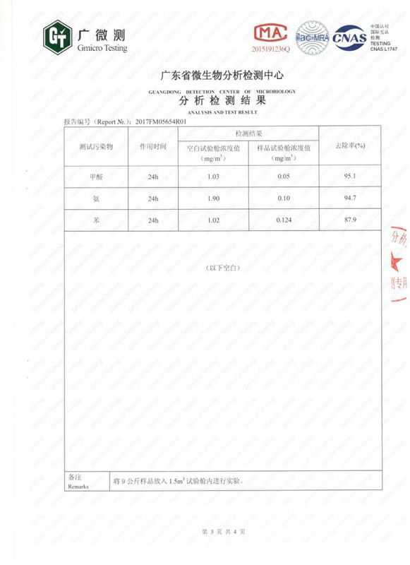 負(fù)離子檢測(cè)報(bào)告